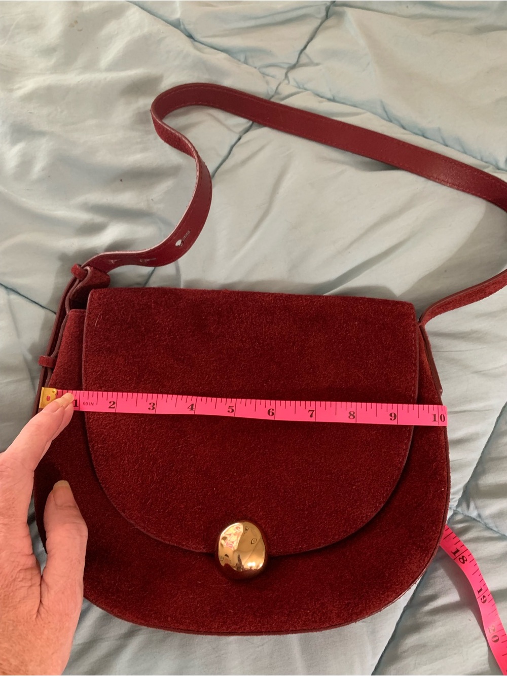 Madewell Red Suede bag - Picture 11 of 12